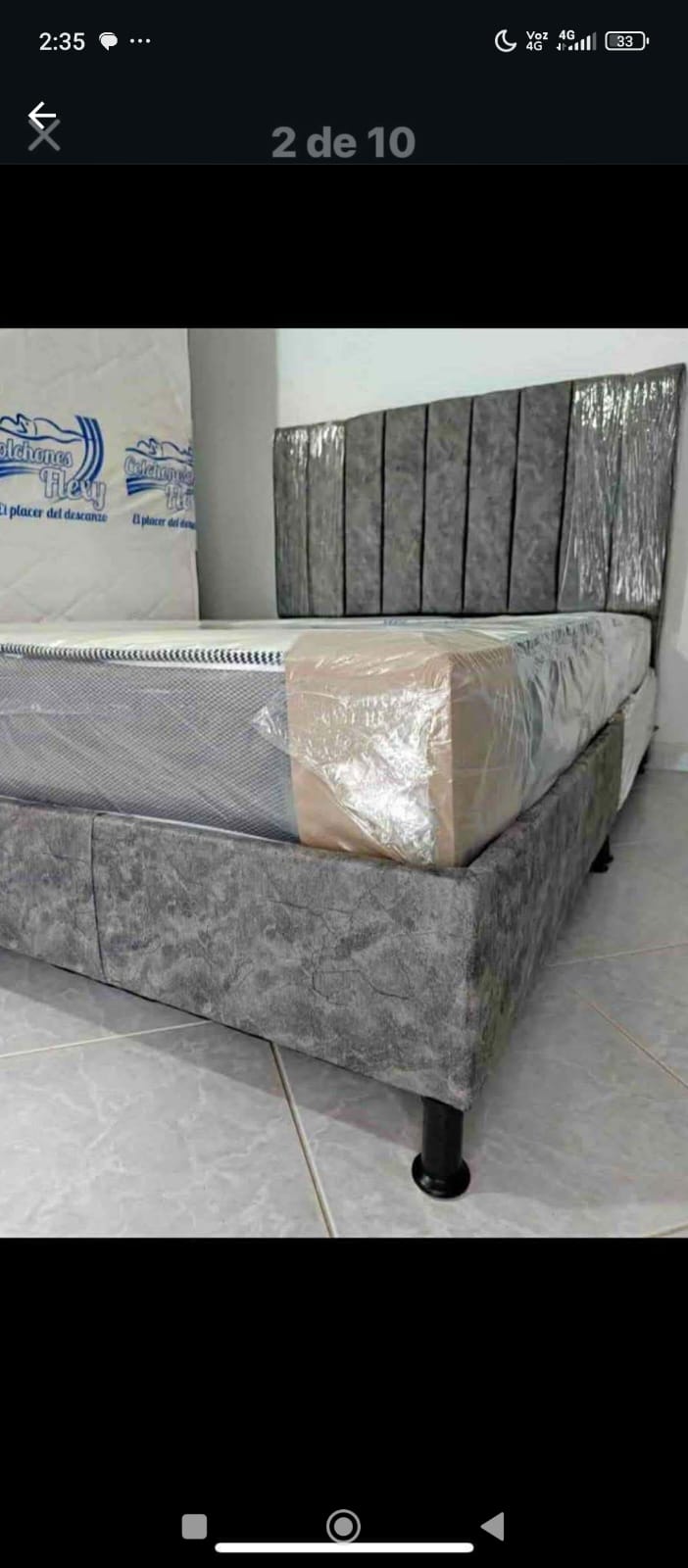 Combo base cama espaldar colchón en Cali - paquete completo con entrega a domicilio